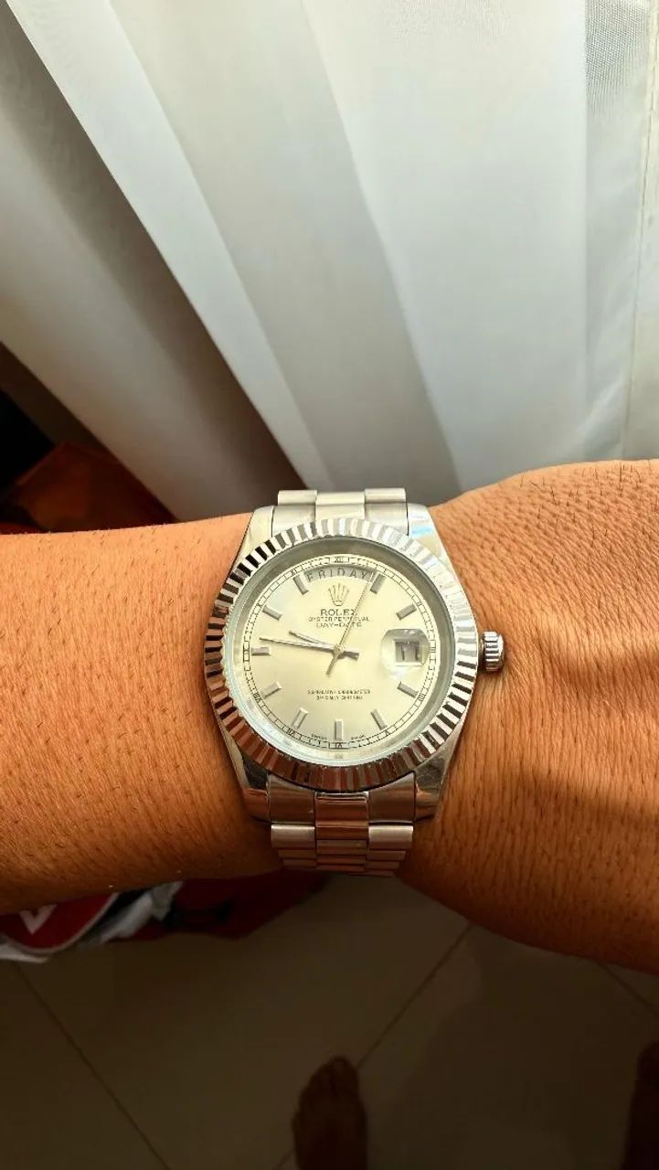 Rolex Day-Date pulseira em aço Automático 