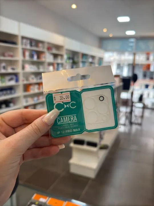 Película de vidro para câmera do iPhone - Foto 5