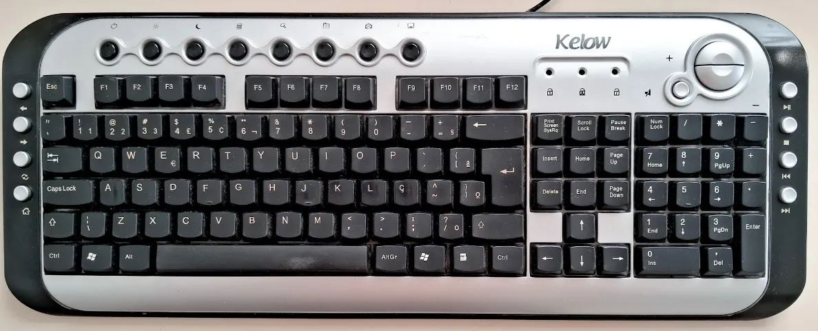 Teclado Multimídia Kelow (Entrada antiga P2) 