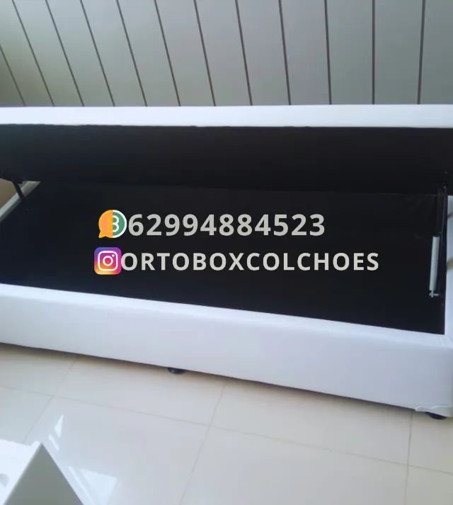 Cama Box Baú Solteirão com um ano de garantia - Foto 2