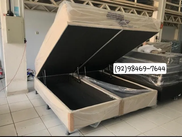 Base Baú super king 193x203 com pistões a Gás