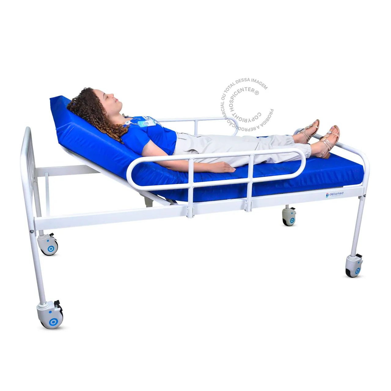 Cama hospitalar 02 manivelas e Colchão hospitalar 