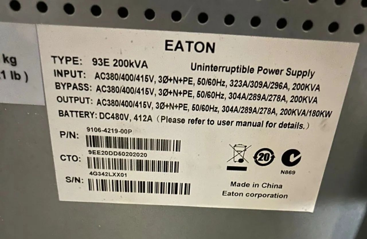 Nobreak Elton 93E de 200 kva trifásico  - Foto 2