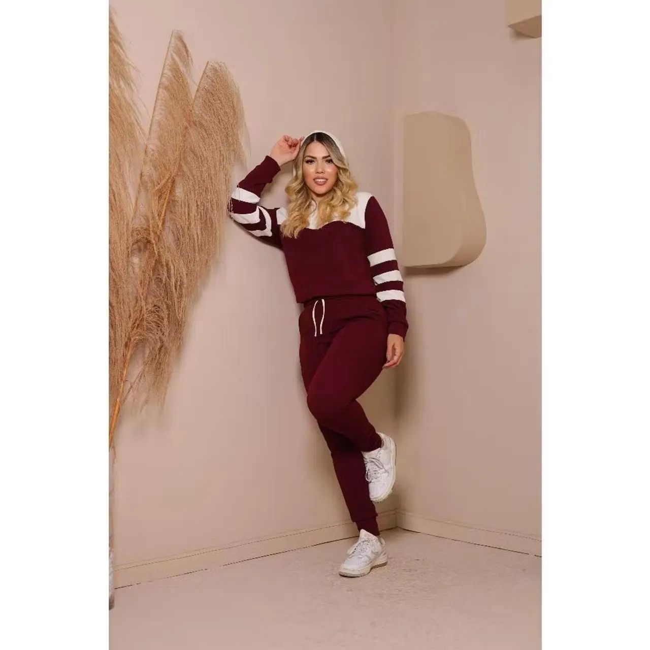 Conjunto moletom feminino blusa e calça  - Foto 2
