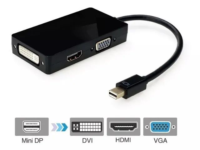 Cabo Conversor Mini Displayport Para Vga/Hdmi/Dvi Tomate  MTV-607 - Foto 3