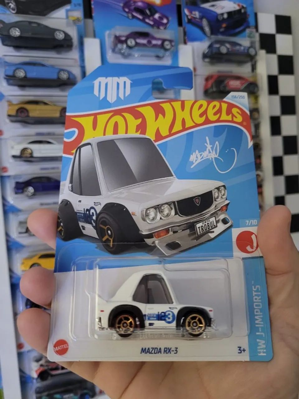 Trio Mazda RX-3 Mad Mike Tooned Hot Wheels. - Hobbies e coleções Trio Mazda RX-3 Mad Mike Tooned Hot Wheels. - Hobbies e coleções