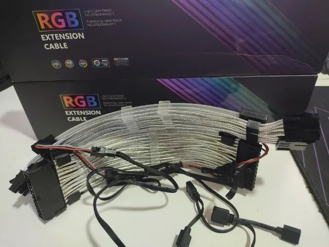 Cabos Sleeved com Argb para PC Gamer - Foto 2