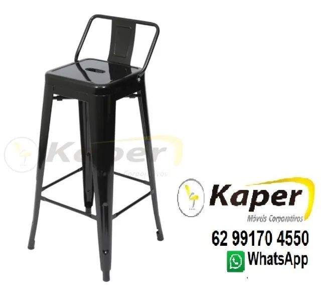 Banqueta alta c / encosto Tolix - R Design