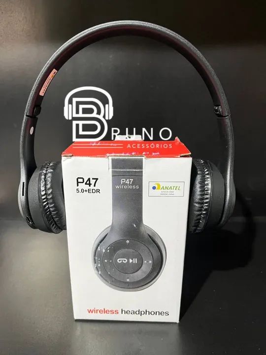 Headphone Bluetooth P47 Wireless - Novo