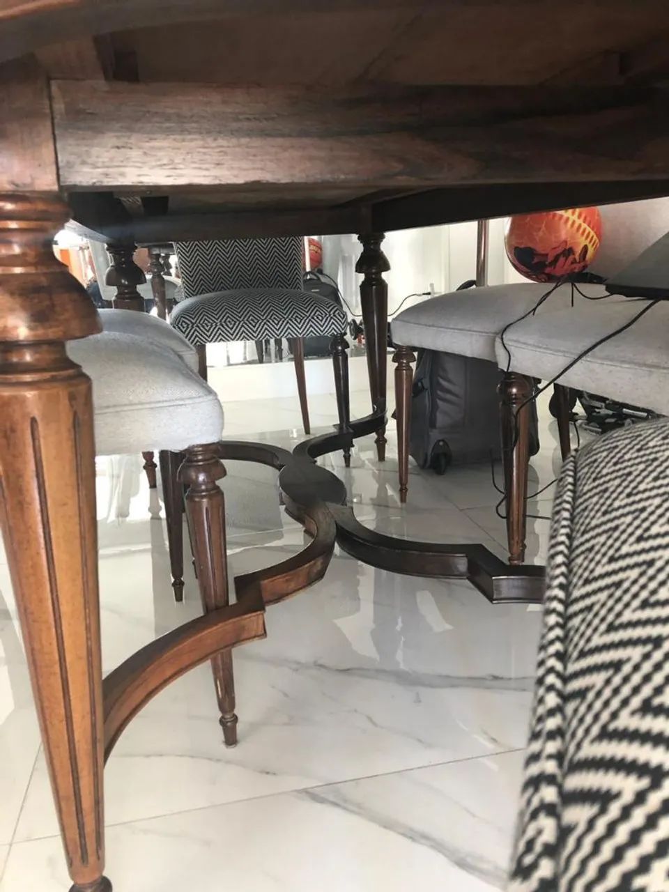 Mesa de jacarandá 1940 + cadeiras - Foto 3