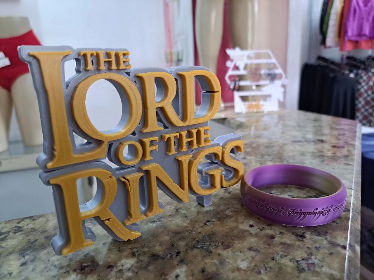 Placa e Anel do Poder 3D print- Senhor dos Anéis  - Foto 2