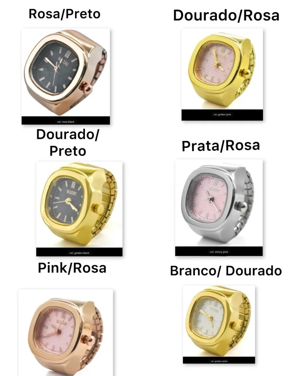 Relógios de Anel - Diversos Modelos e Cores - Foto 2