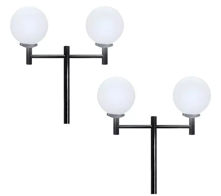 Poste de jardim com 2 globo - Foto 2