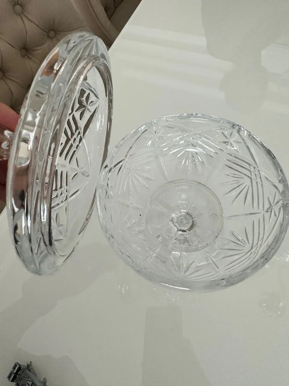 Bomboniere Cristal 24cm Taurus Com Base - Foto 2