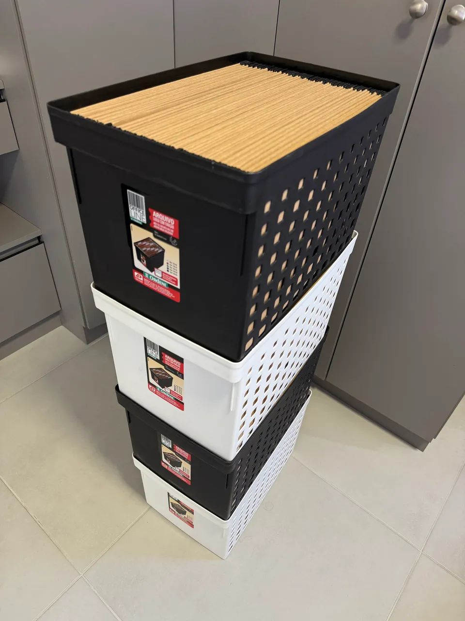 Caixa Arquivo Móvel - Pastas Suspensas