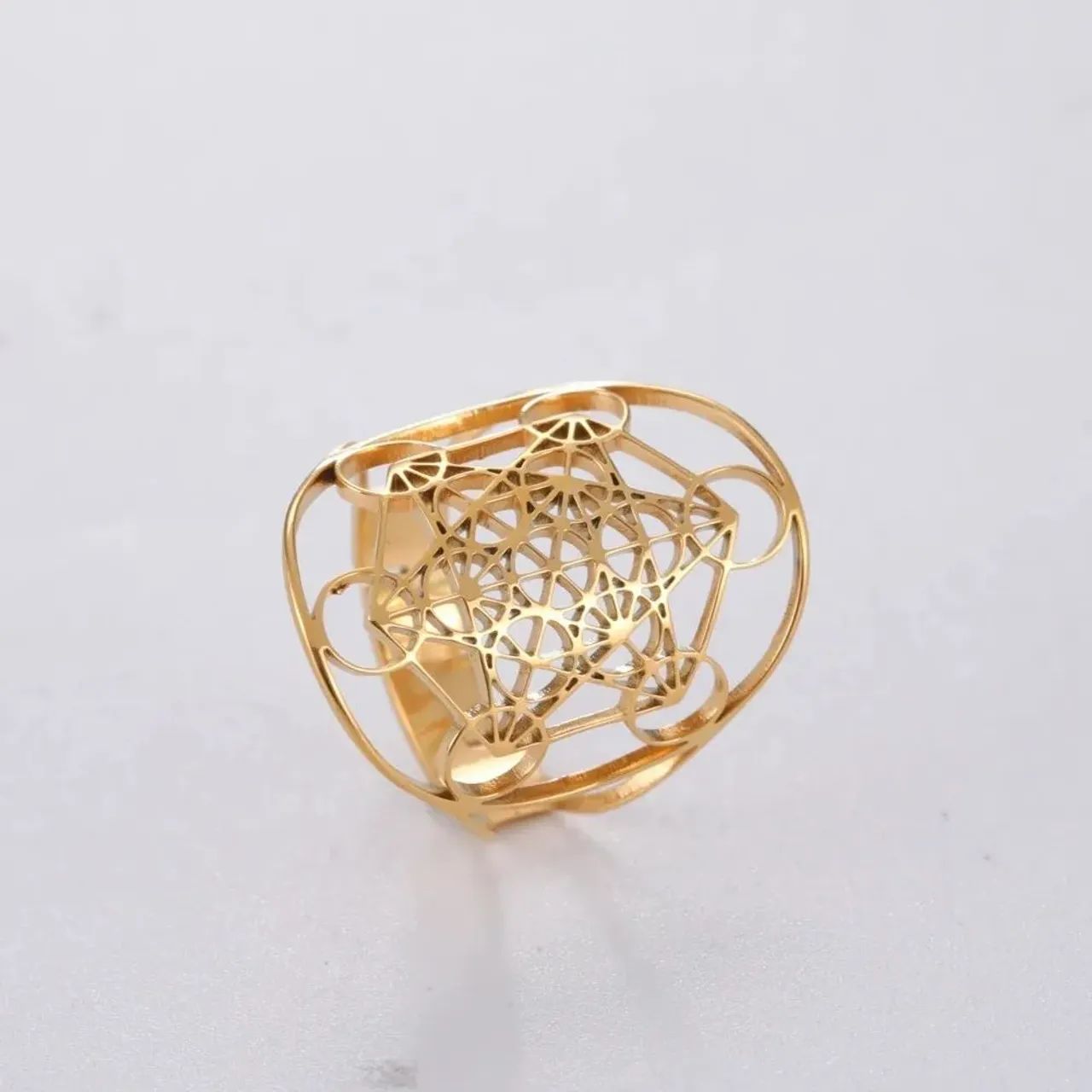 Anéis Geométricos Cubo Metatron - Foto 5
