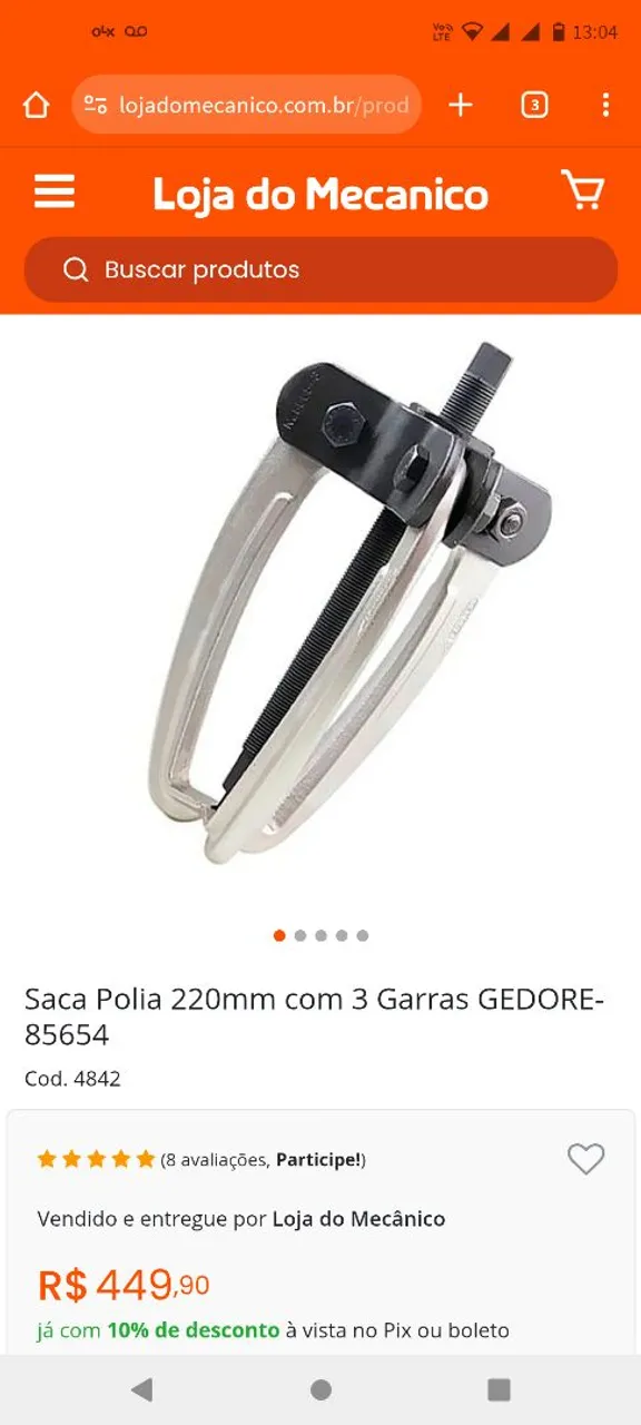 Saca Polia 220mm com 3 Garras GEDORE- 85654
