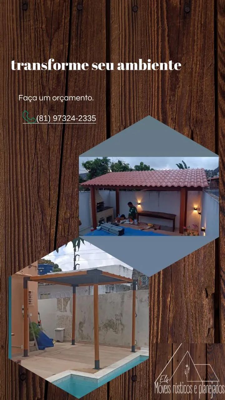 Cobertas, pergolados, decks... Em madeira maciça. - Foto 3