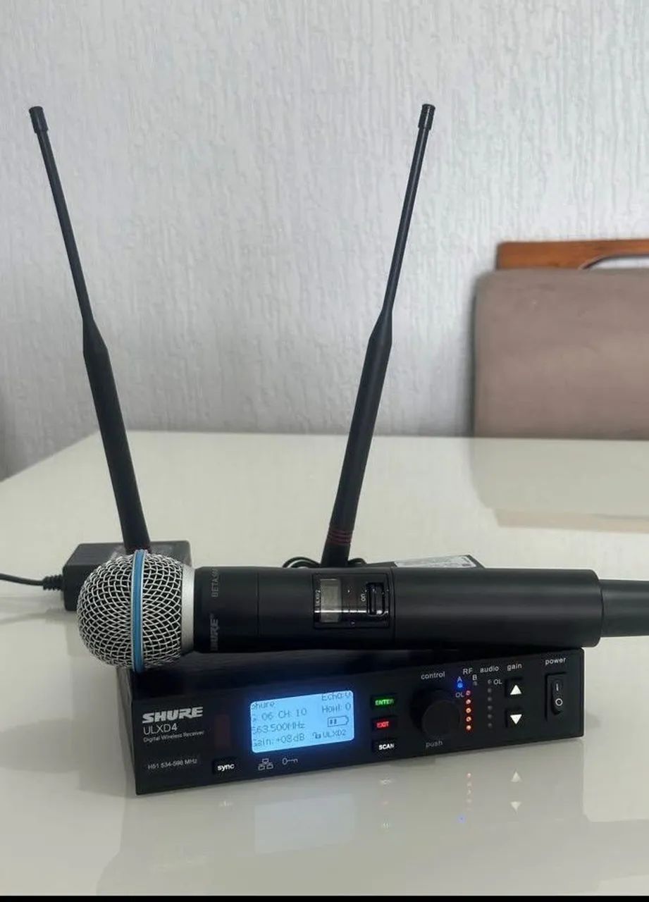 Microfone Sem Fio Shure ULXD4 Beta58a64197818139265120