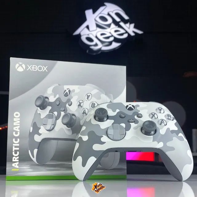 Controle Xbox Series S/X Arctic Camo - Microsoft | Design Camuflado Exclusivo!