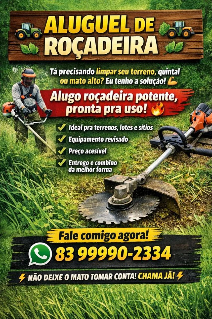 Aluguel de roçadeira