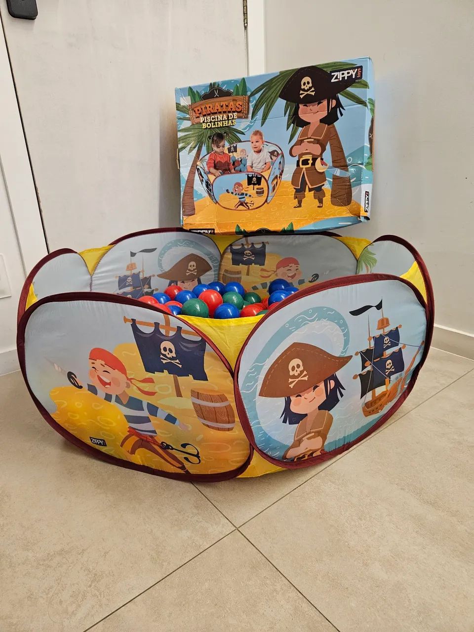 Piscina de bolinhas Zippy Toys com bolas extras - Foto 3