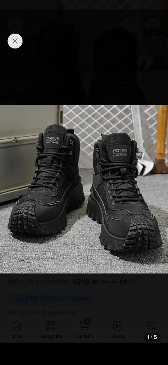 BOTAS ADVENTURE ESTILO MILITAR - Foto 2