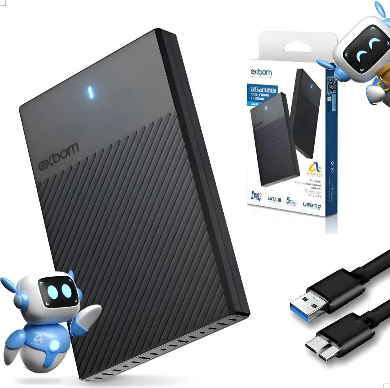 HD EXTERNO 500GB (NOVO)