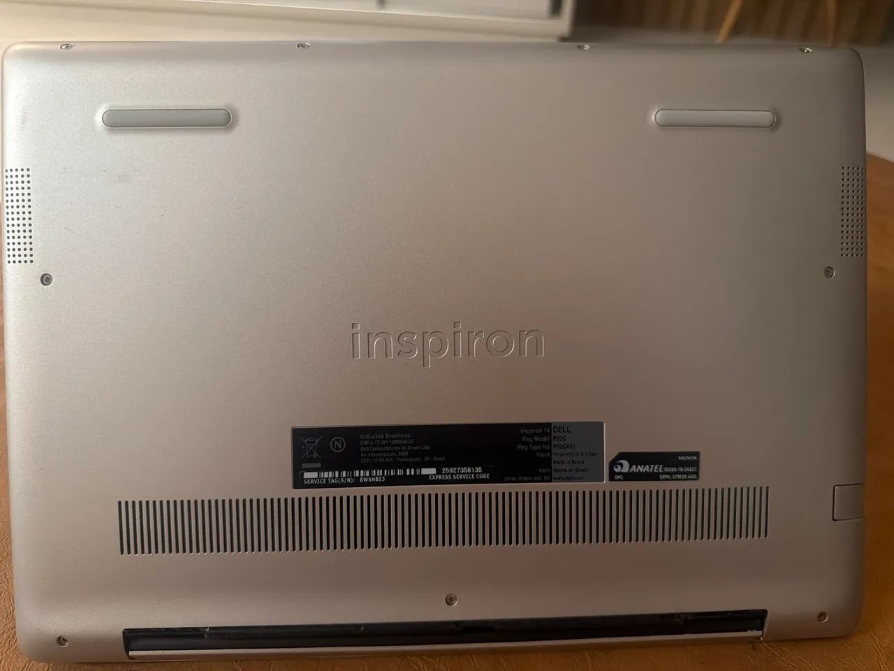 Dell Inspiron 14 P92G - i7 -SSD 480 - 16g RAM