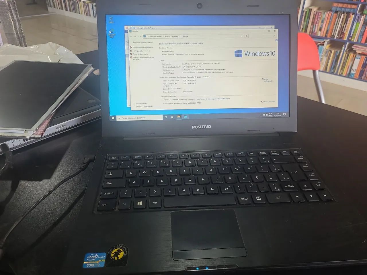 Notebook i3 de 3* geração 8gb ram ssd de 128gb  bateria boa 