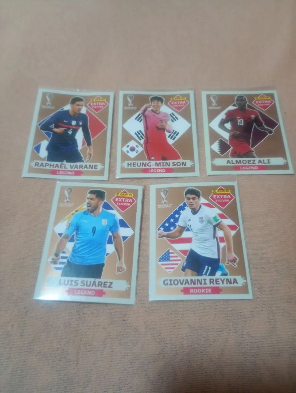 Lote de figurinhas Legends de Bronze Copa 2022