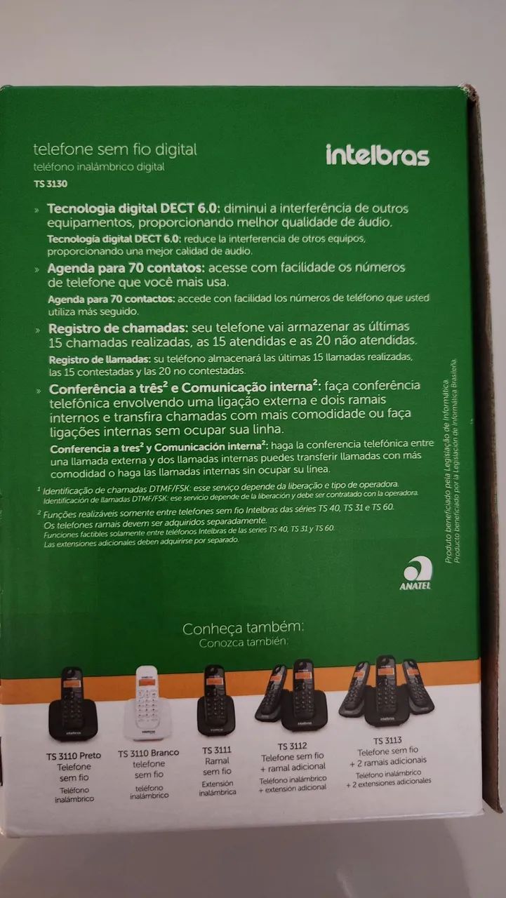 Telefone sem fio Intelbras com Secretária Eletrônica  - Foto 5