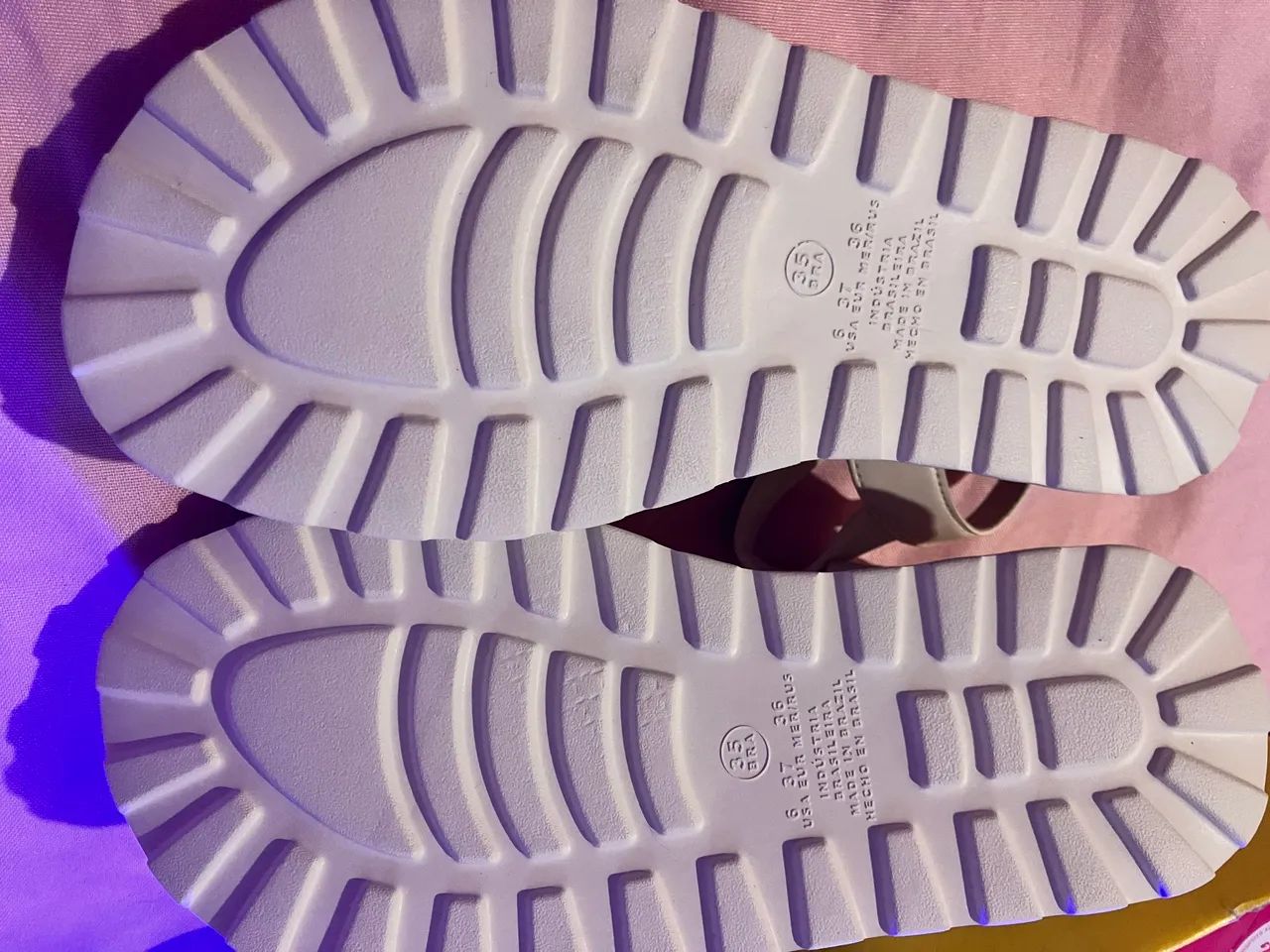 Sandália plataforma Moleca Off White número 35 NOVA - Foto 5