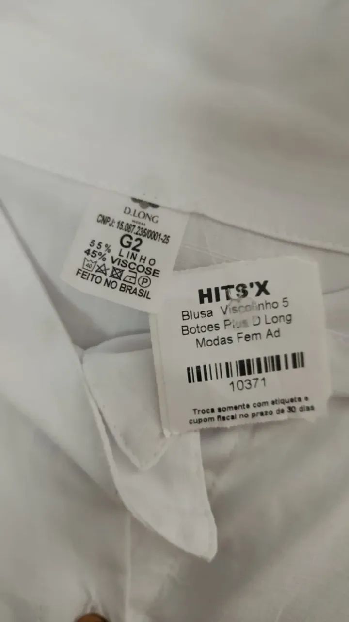 Blusa Viscolinho Branca - Foto 2