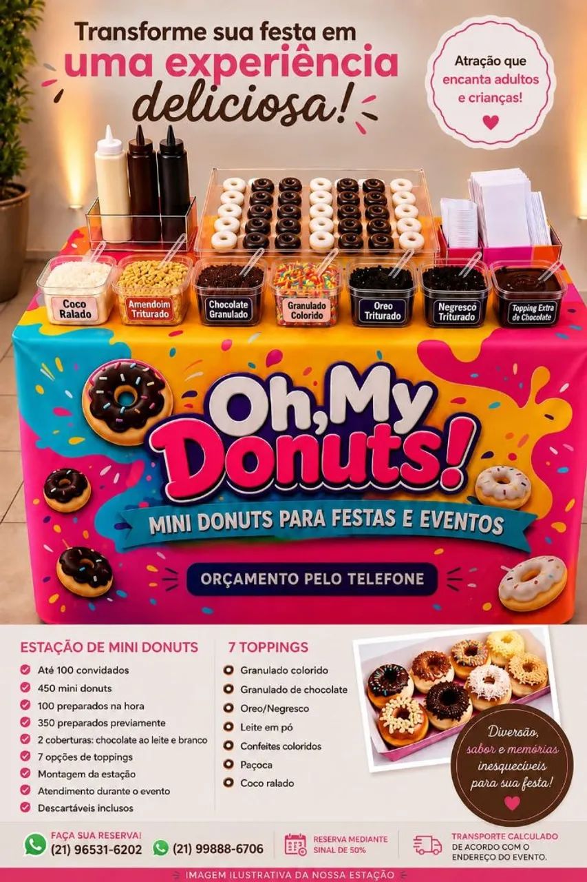 Estação de Mini Donuts ou unitários. - Foto 2
