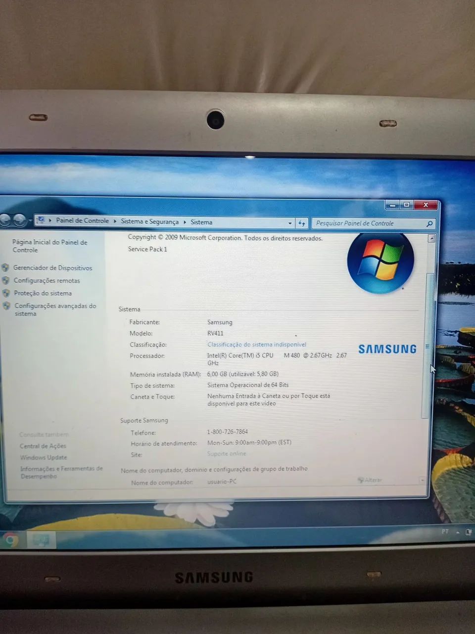 Notebook Samsung rv411 itel core i5  - Foto 4