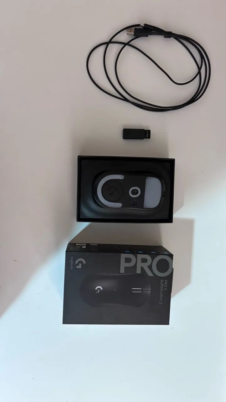 Mouse Logitech G Pro X Superlight 2 Preto - Completo na Caixa - Foto 3