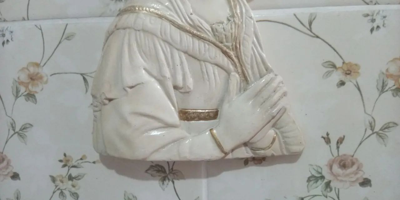 Imagem sacra víntage de Madonna( Nossa Senhora em pose de oração) - Foto 2