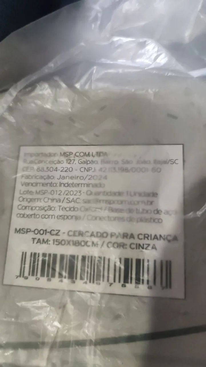 Cercadinho grande para bebê 