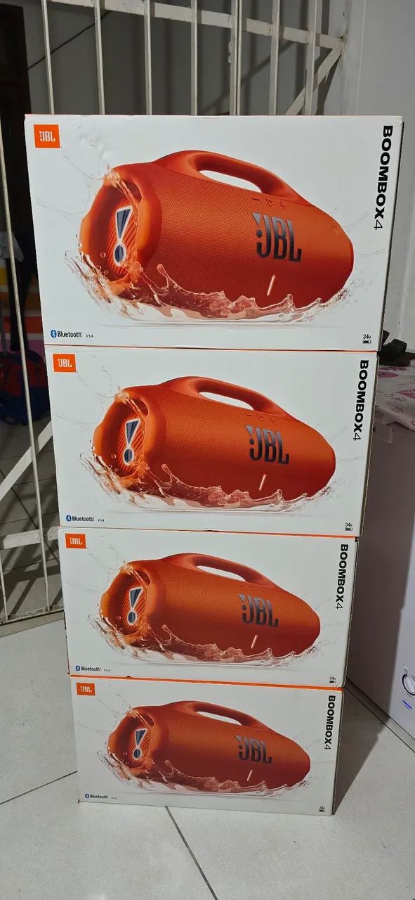 Boombox 4 laranja (ESSE JÁ É O MENOR PREÇO!!!)