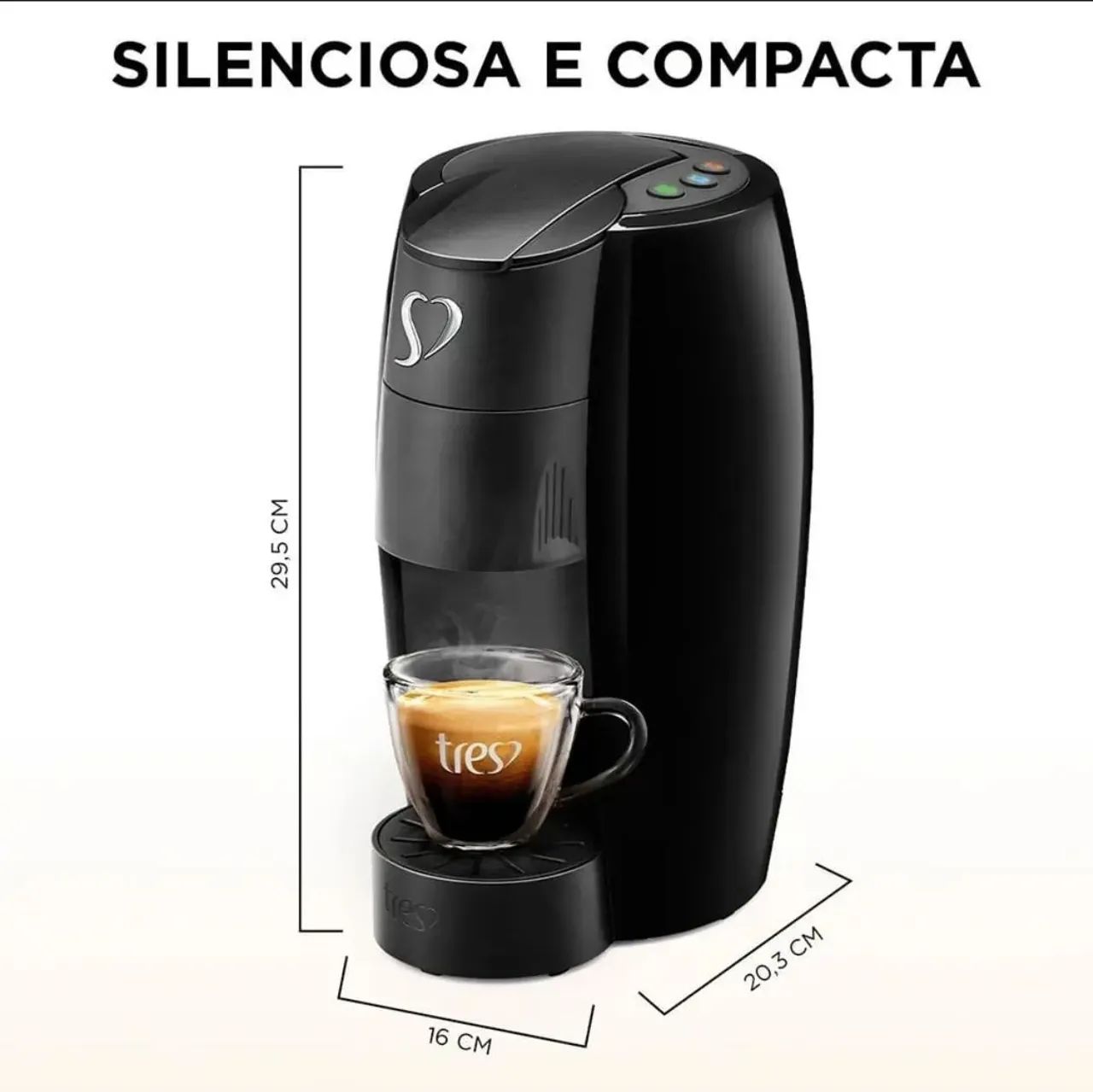 Cafeteira Espresso LOV Preta Automática - TRES 3 Corações - Três Corações - Foto 2
