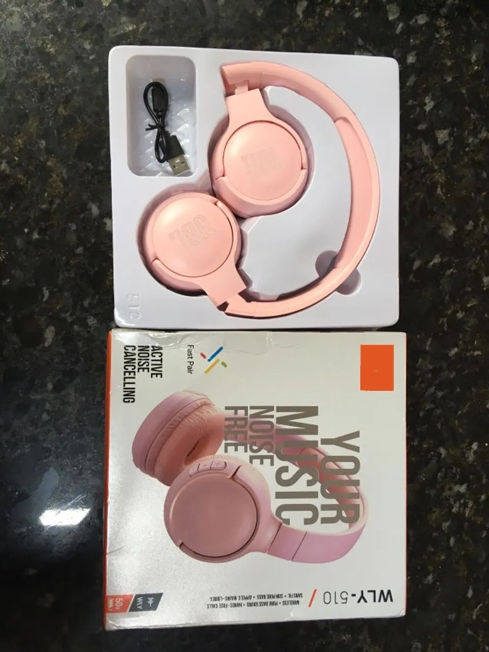 Fone de Ouvido sem Fio WLY-510 Estilo Jbl 510bt Bluetooth Dobrável - Rosa