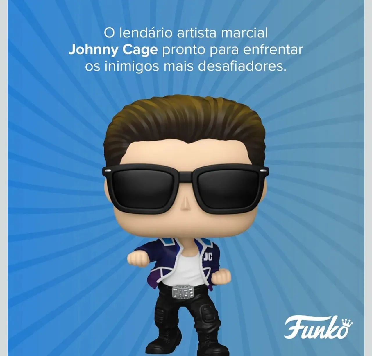 Boneco, Funko POP! Johnny Cage, Mortal<br><br>Kombat 2-10 cm - Foto 5