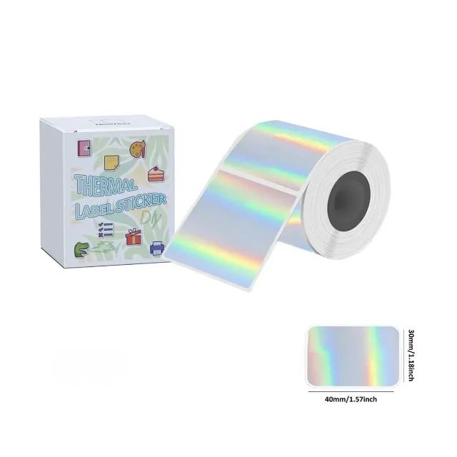 50 Etiqueta Térmica Holográfica Adesiva - Foto 4