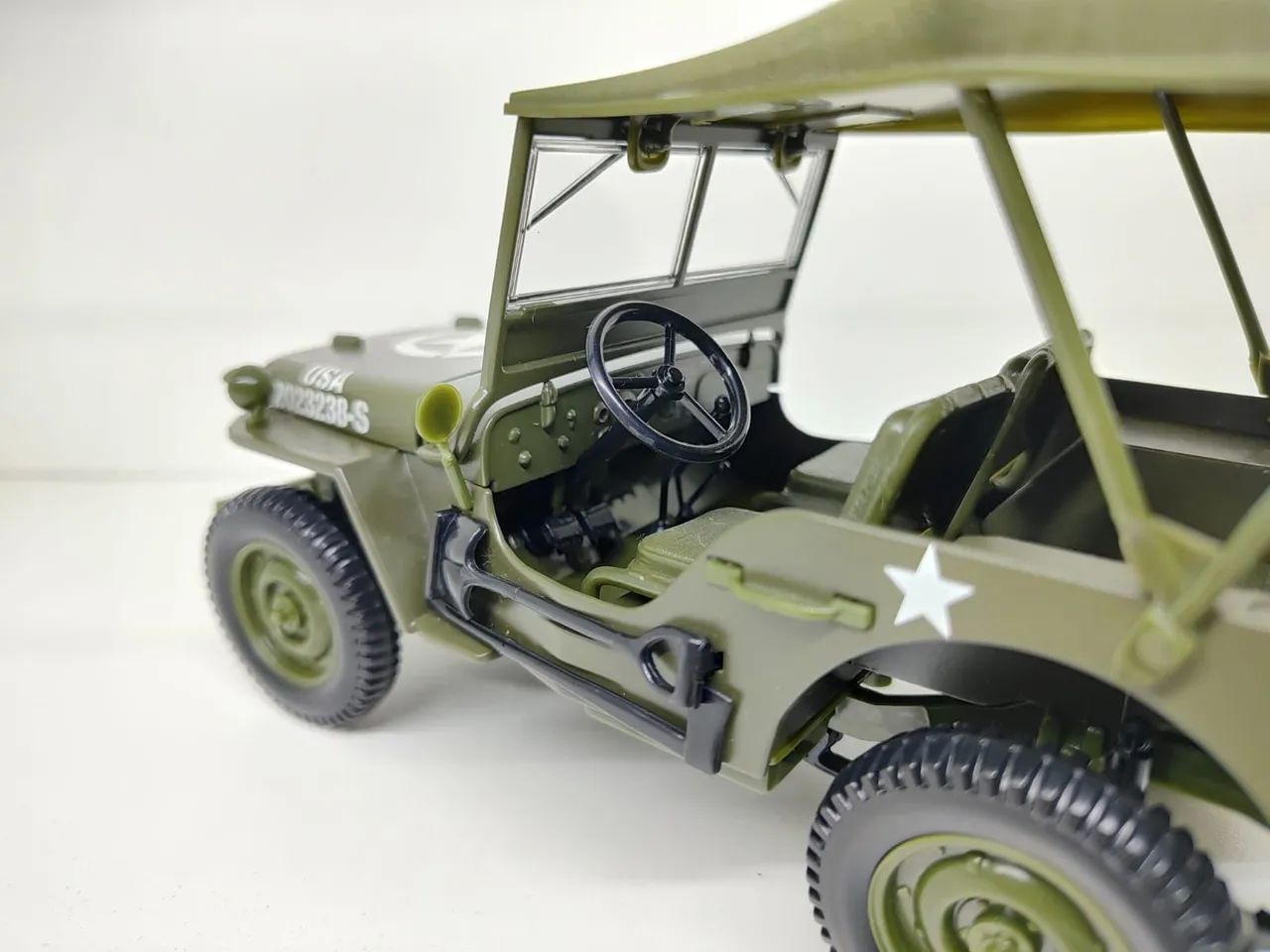 Miniatura Jeep Willys 1941 Exército 1/18 - Foto 5