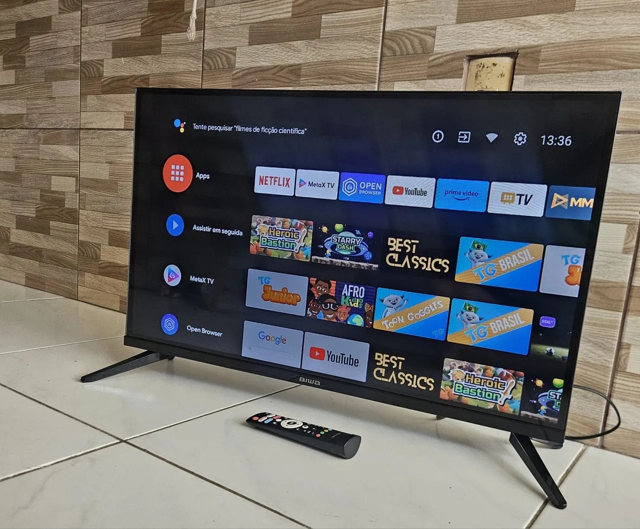 TV SMART E ANDROID MODELO NOVO BEM FININHA ACEITO CARTÃO  - Foto 3