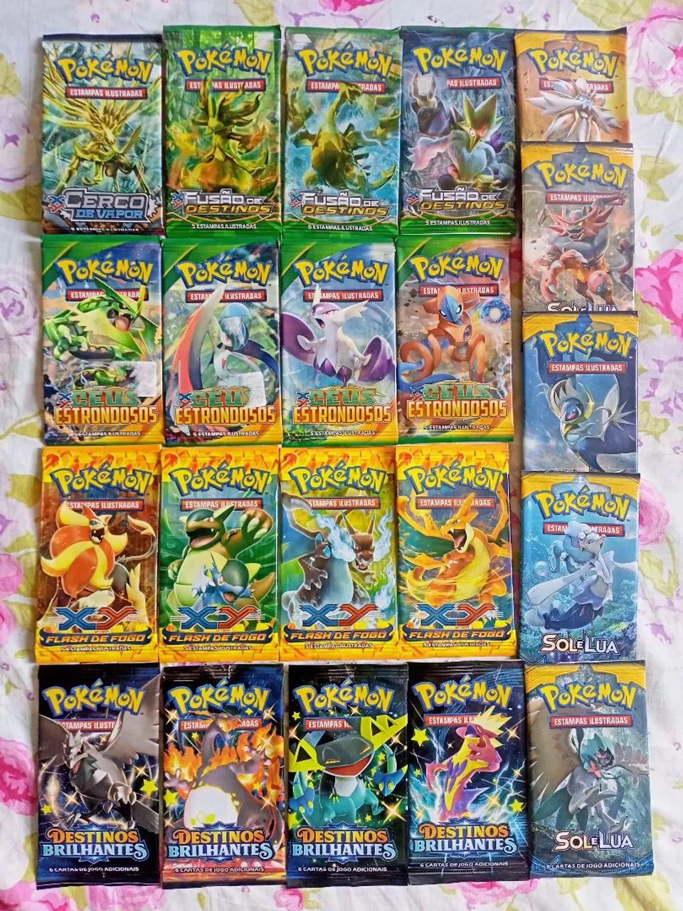 Coleção boosters ABERTOS POKÉMON PKM