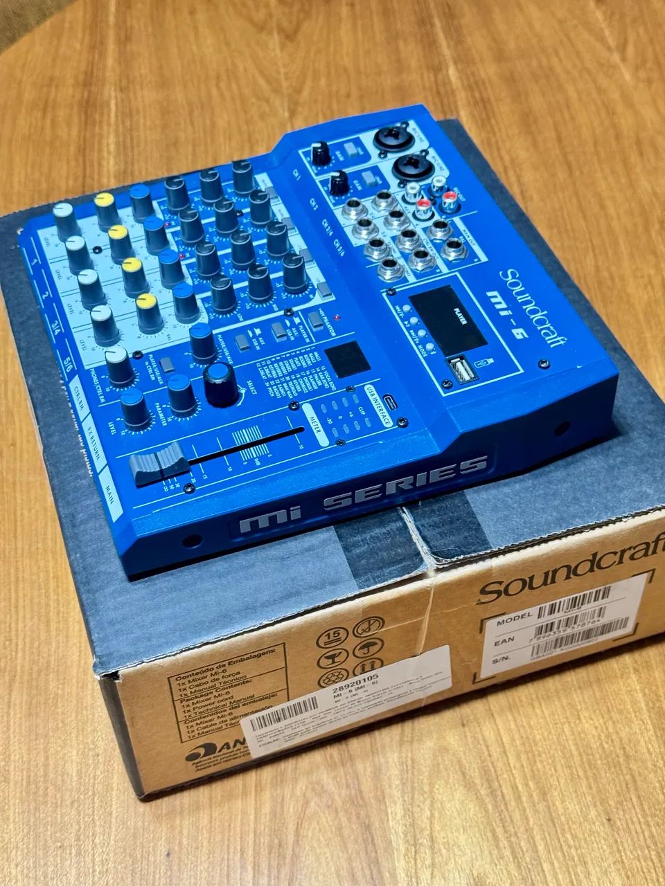 Mesa soundcraft MI6 na caixa ! NOVA ZERADA SOM PROFISSIONAL 