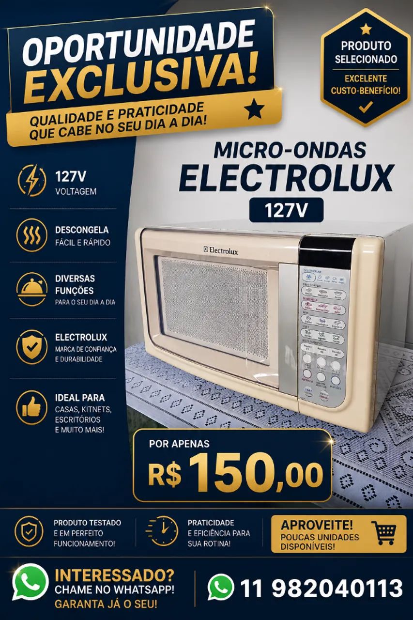 Micro-ondas Electrolux 127V
