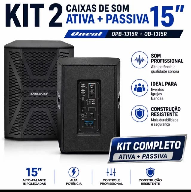 KIT 2 CAIXAS ONEAL ATIVA E PASSIVA (PRODUTO NOVO) - Foto 3